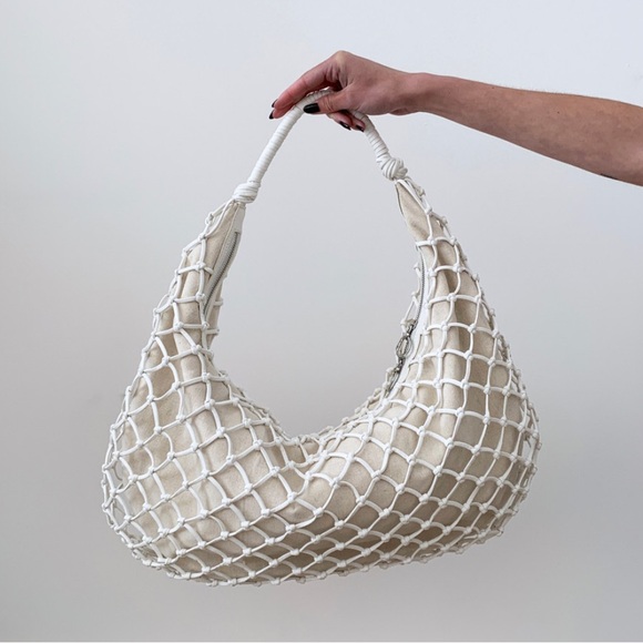 STAUD Large Luna Bag White Leather - Picture 4 of 5